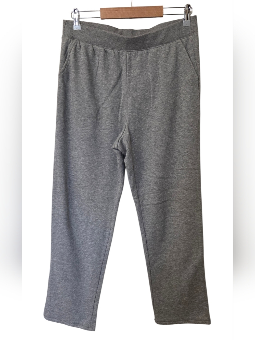Time And Tru Gray Sweatpants Womens Medium Lounge Joggers Pockets